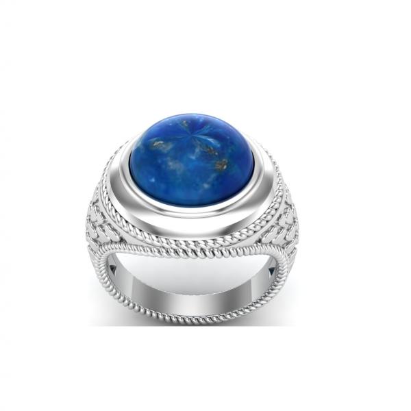 Bague lapis lazuli argent Roma